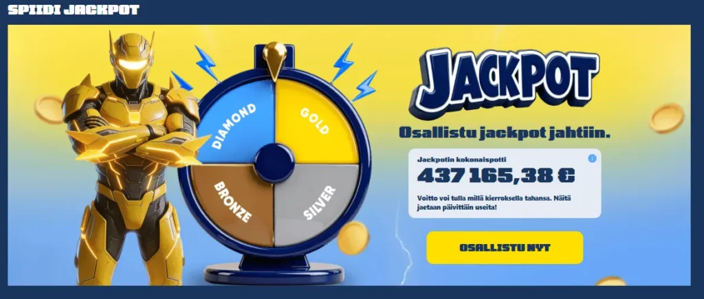 spiidi jackpotista elämää mullistava voitto